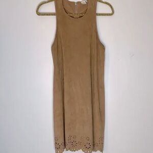 PAPER CRANE Tan Sleeveless Dress Size Small